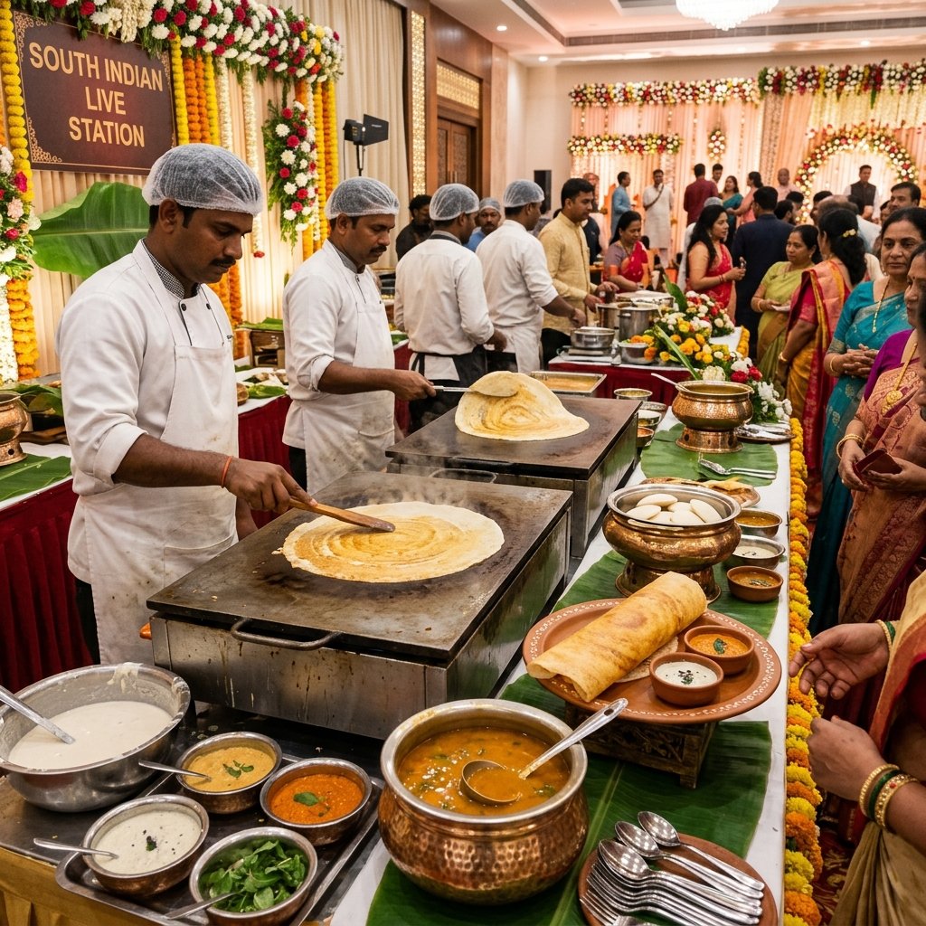South Indian Live Dosa & Sambhar Counter