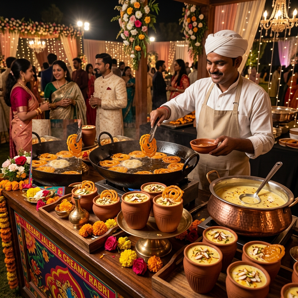 Authentic Gujarati Live Kesari Jalebi & Crisp Fafda Counter