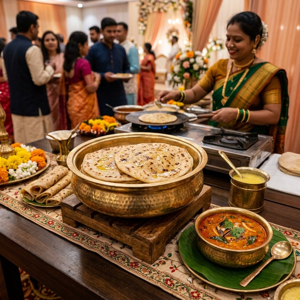 Puran Poli & Katachi Amti Live Counter